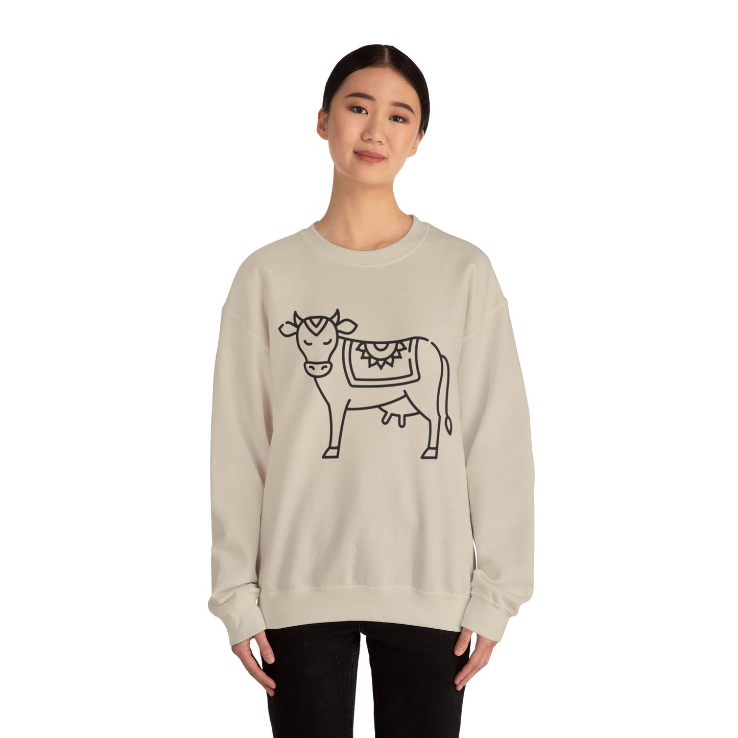 Unisex Cow Crewneck Sweatshirt