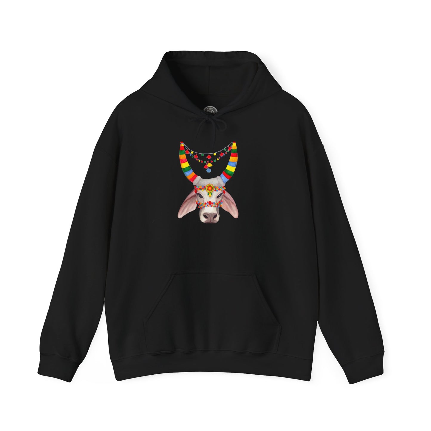 Unisex India Cow Hooded Sweatshirt