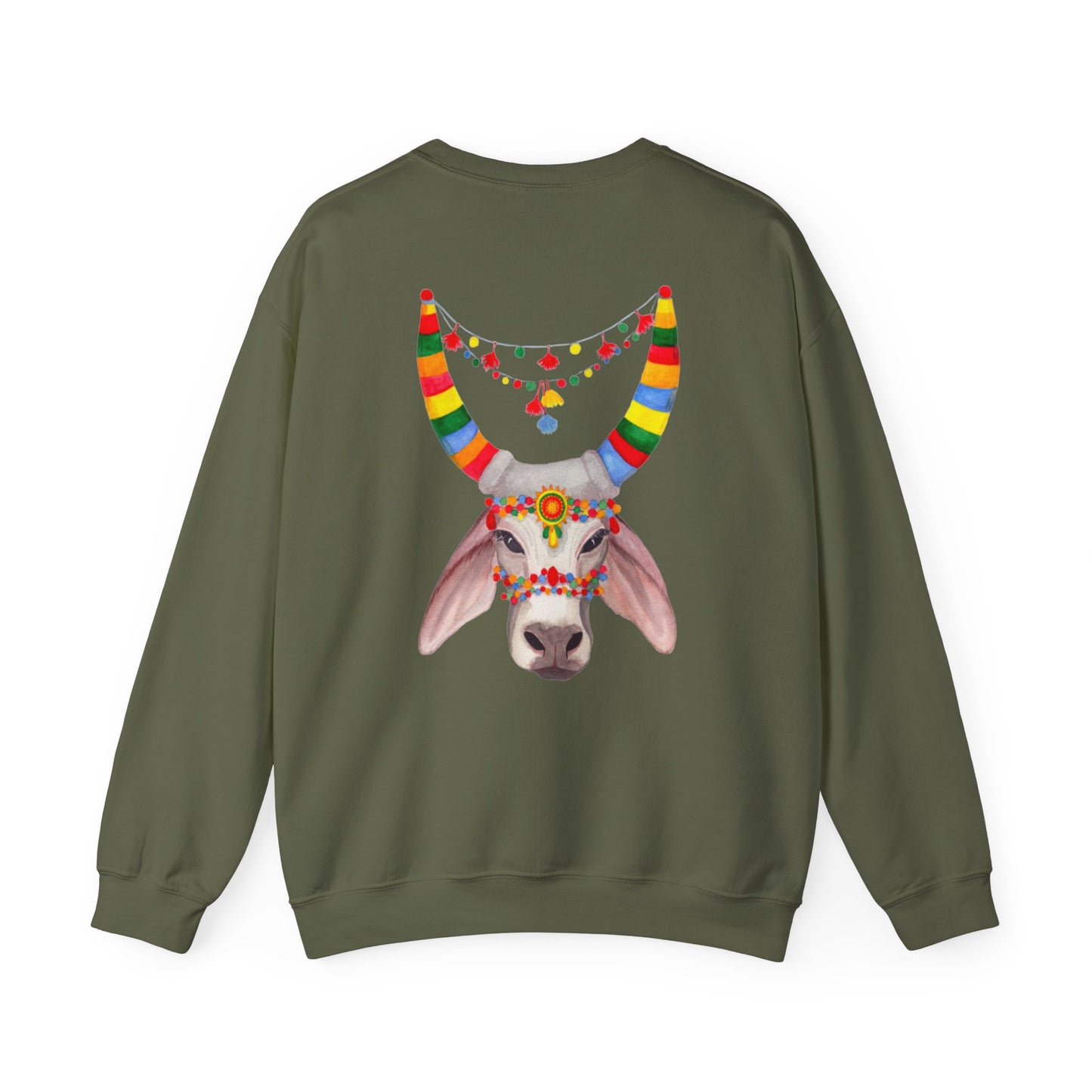 Unisex India Cow Crewneck Sweatshirt