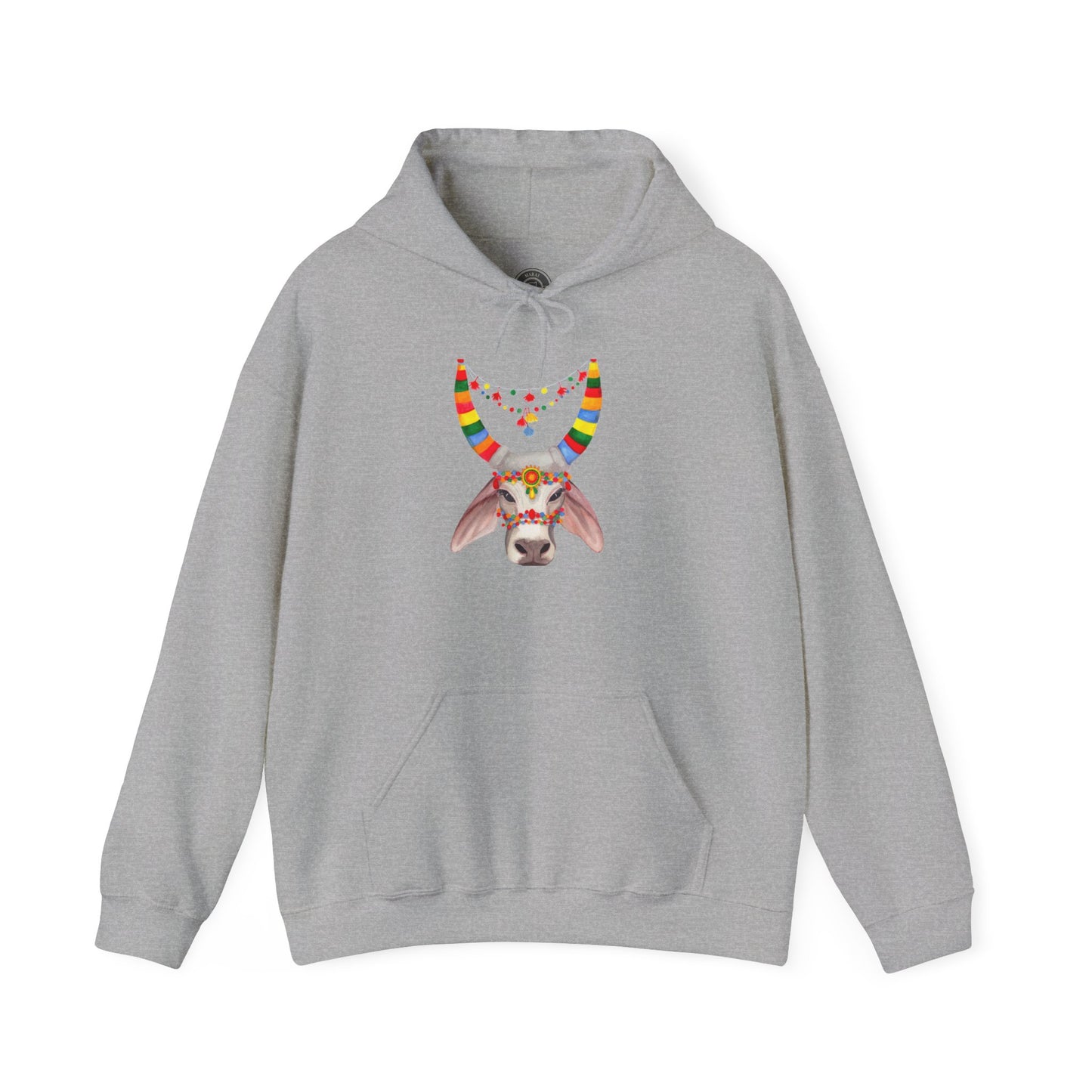 Unisex India Cow Hooded Sweatshirt