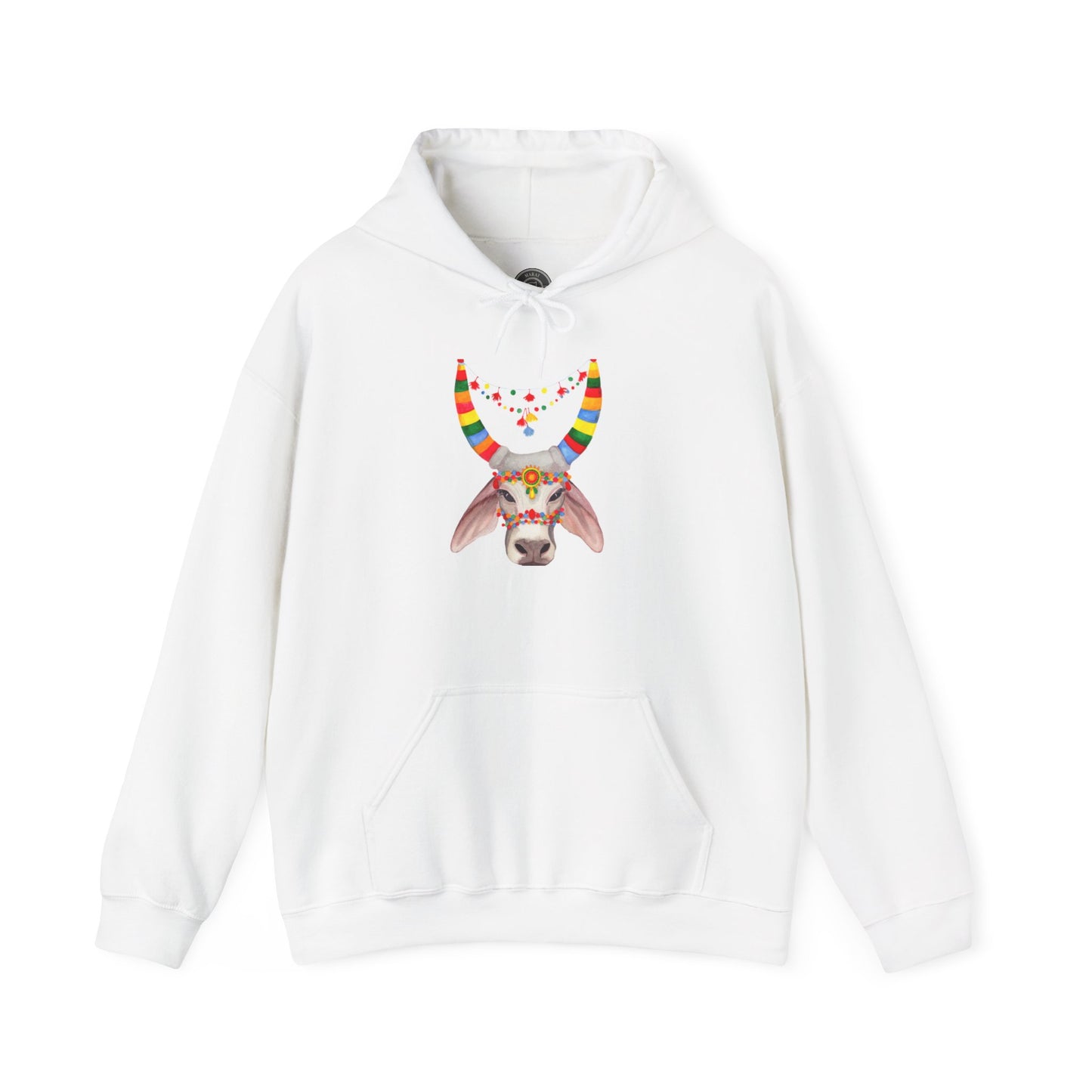 Unisex India Cow Hooded Sweatshirt