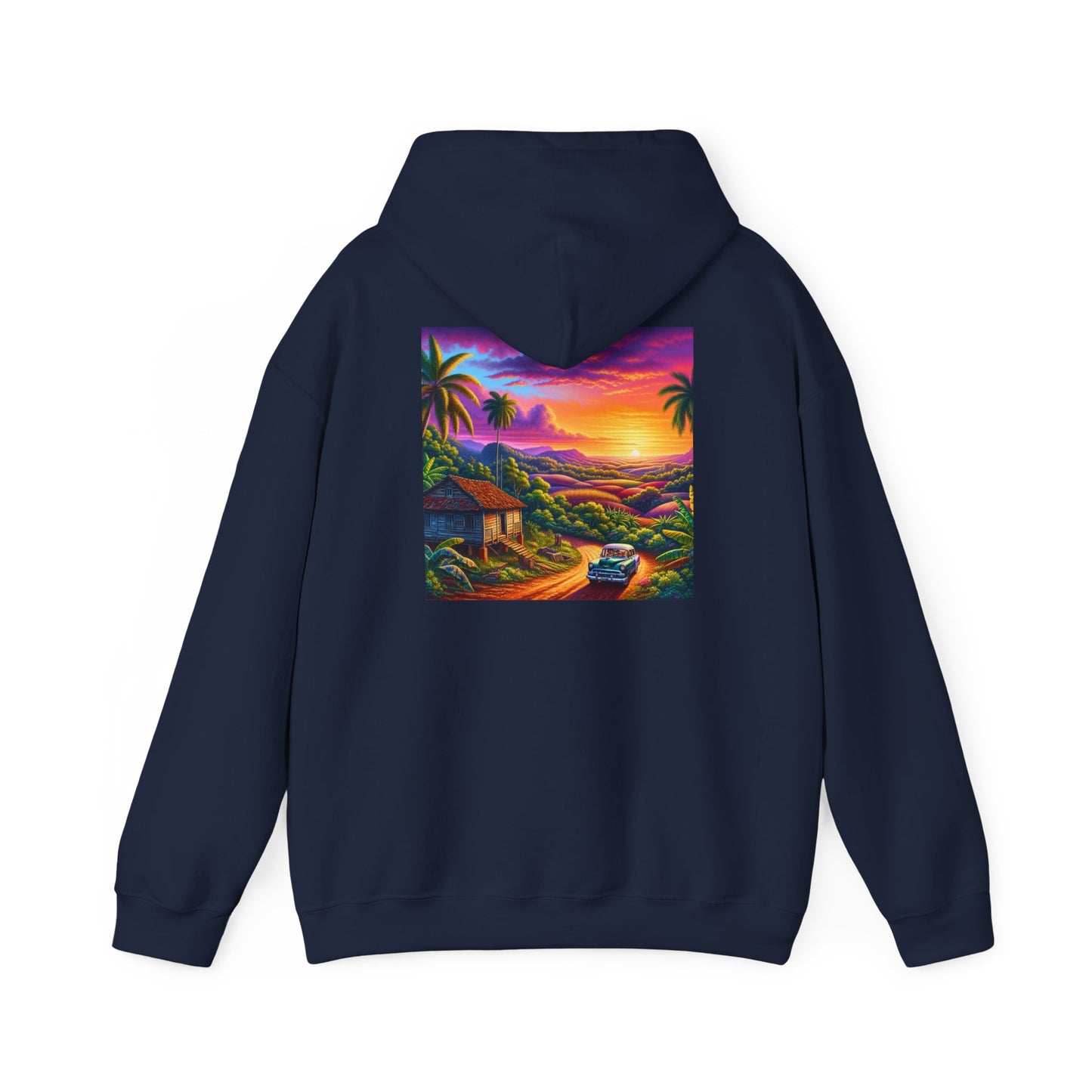 Unisex Cuba Paradise Hooded Sweatshirt