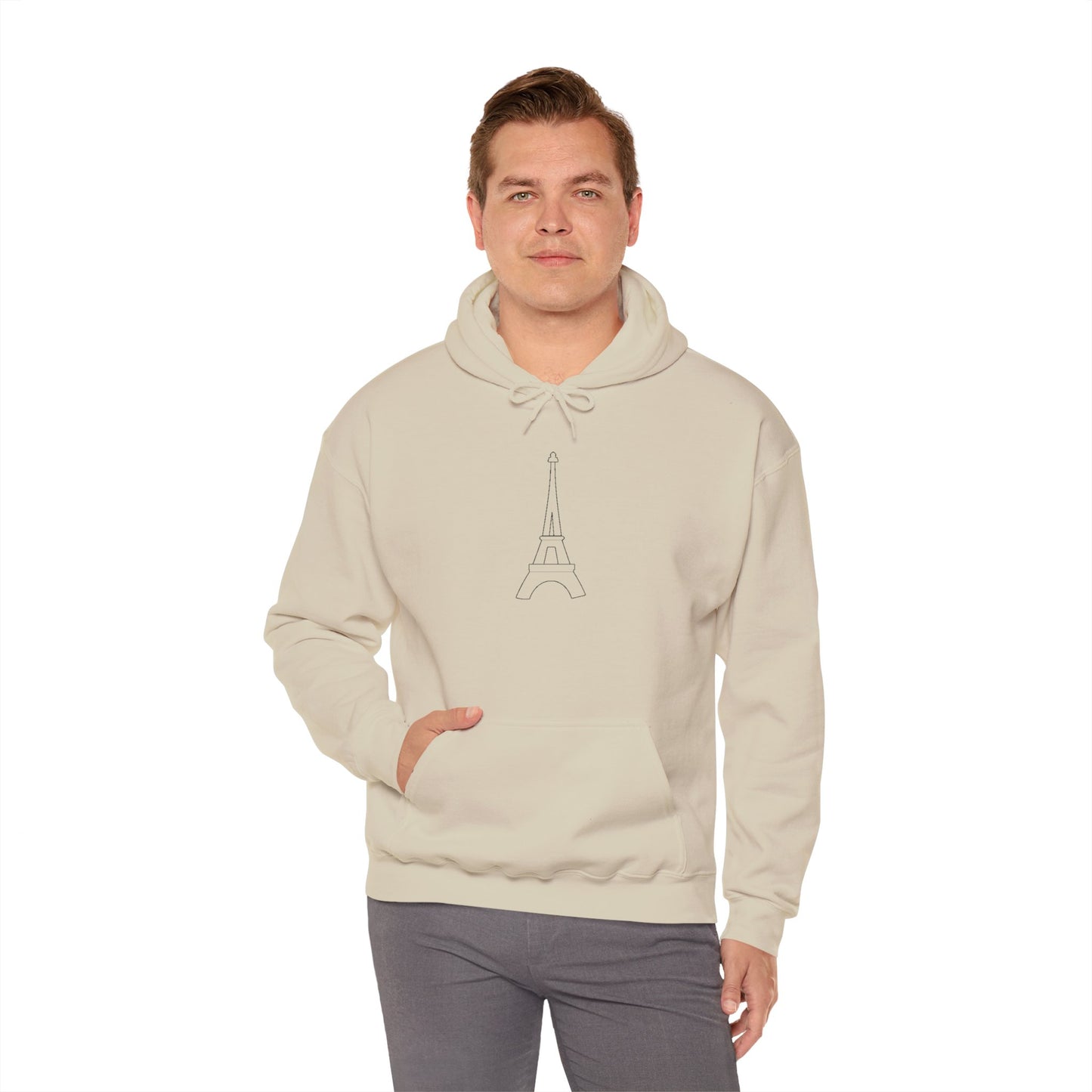 Unisex Paris Hooded Sweatshirt