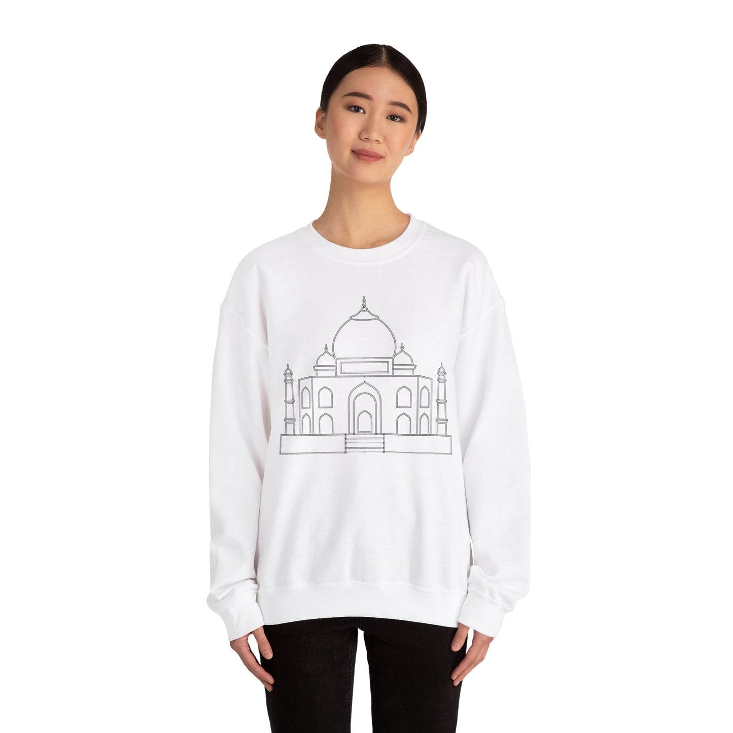 Unisex Taj Mahal Crewneck Sweatshirt