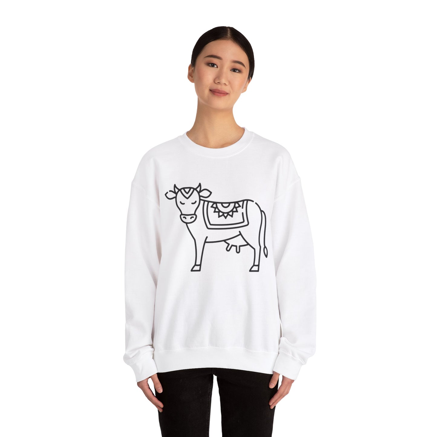 Unisex Cow Crewneck Sweatshirt