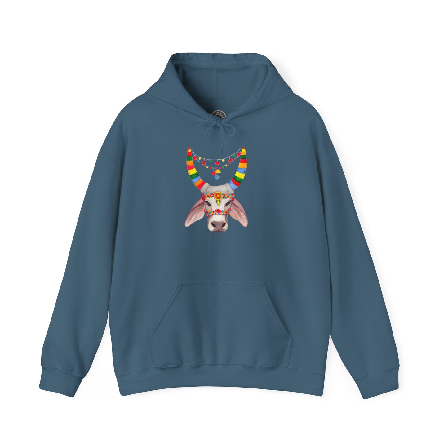 Unisex India Cow Hooded Sweatshirt